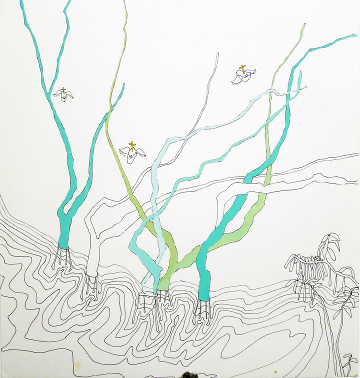 trees in water (work in progress)