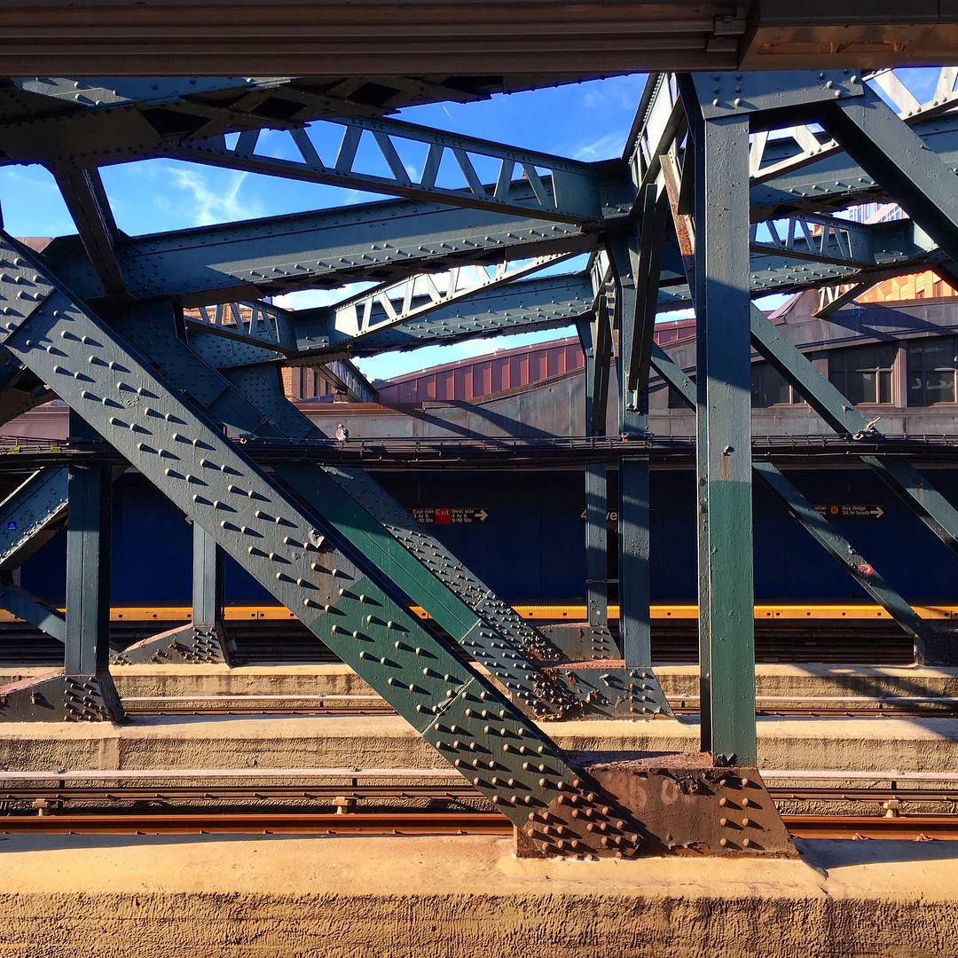 My shoe inspiration: 4th Ave MTA platform, Brooklyn.