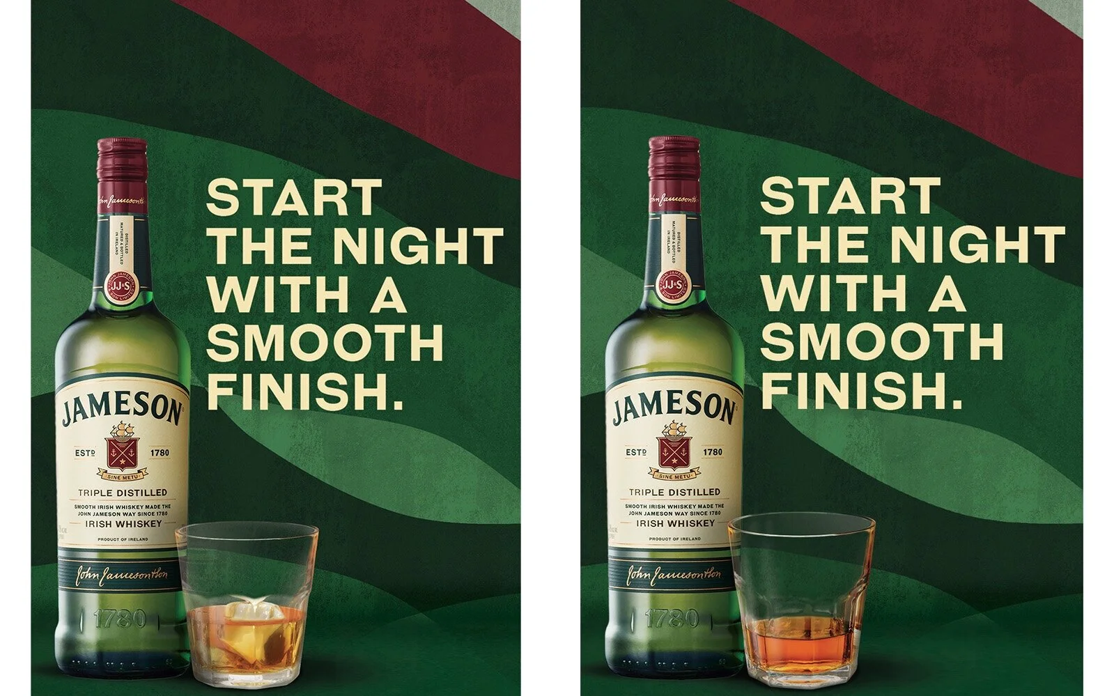 Jameson rocks glass photo-composition