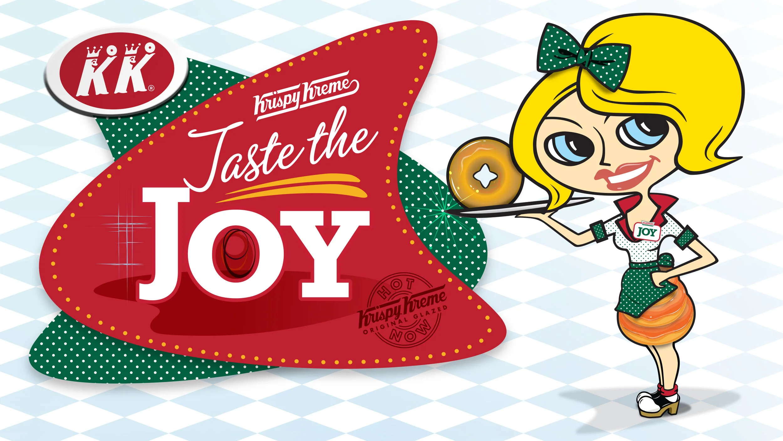 Krispy Kreme "Taste the Joy" logo