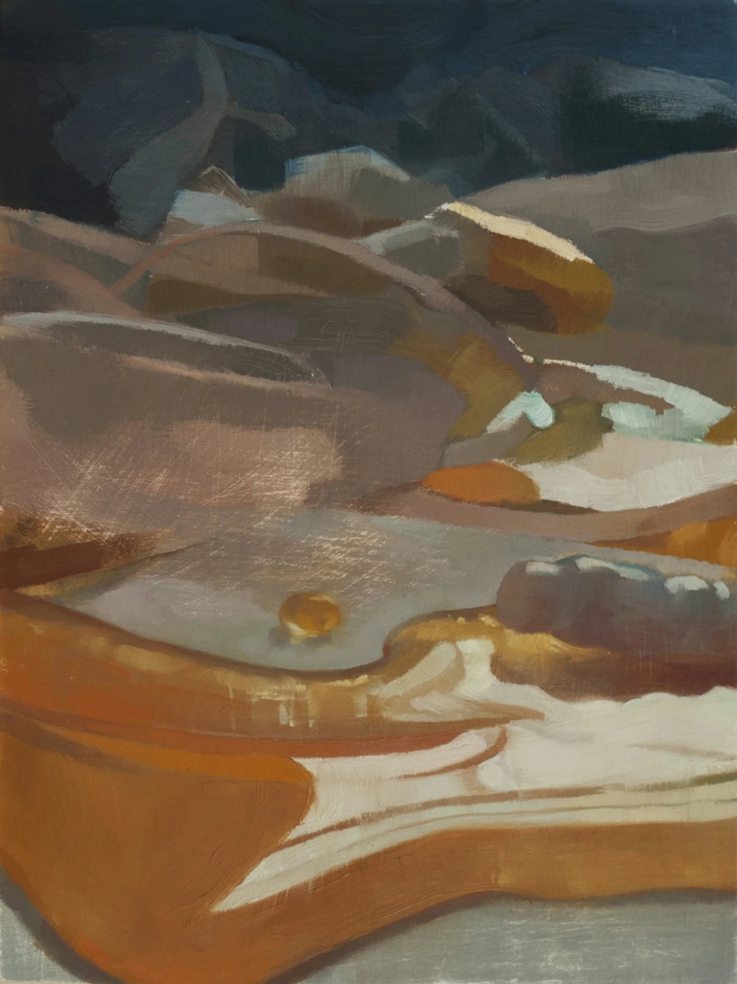 Honeyscape oil on panel 12 x 9 inches