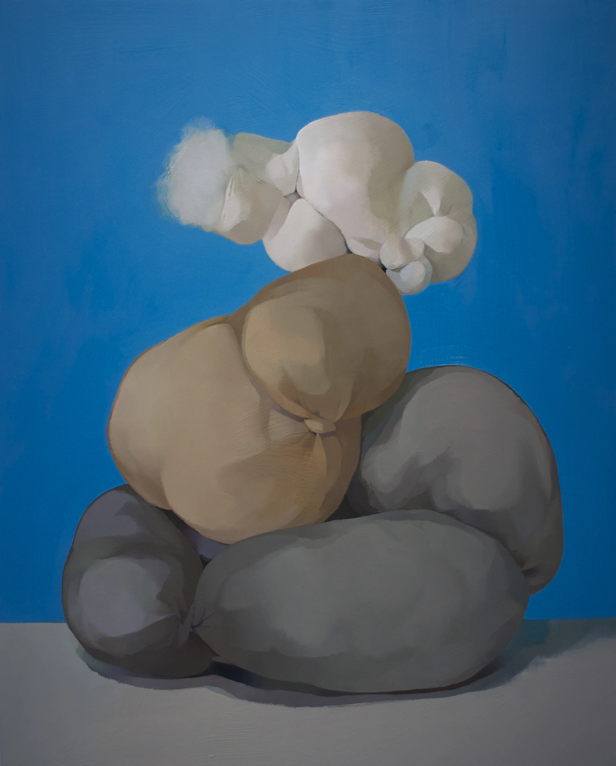 Stack oil on canvas 30 x 24 inches