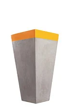  Colour highlights tall square grc pot