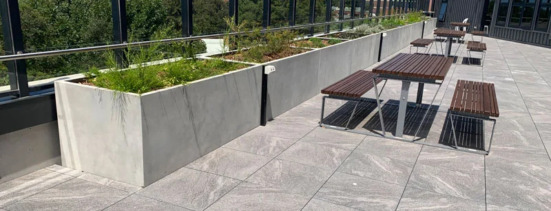 Sealing options for GRC Troughs and Planters