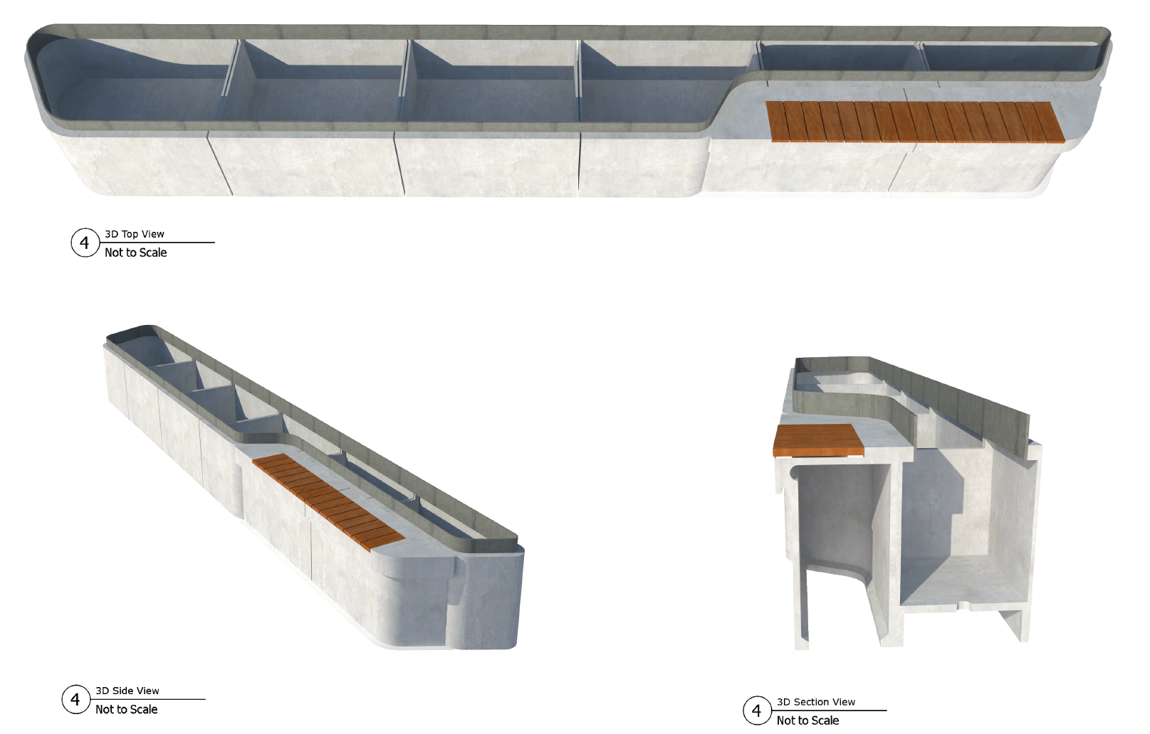 Custom GRC street furniture Satu Bumi Australia