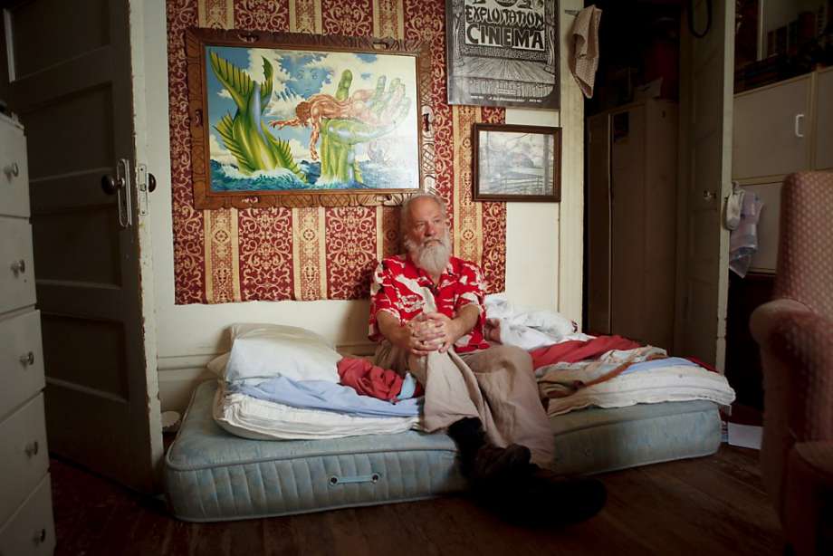  Mike Kuchar, seen in his San Francisco, Calif., Mission district bedroom on Thursday, May 17, 2012, along with his late twin brother, George, was a star of the "underground" film scene of the 1960s and '70s. (Photo: Russell Yip, The Chronicle) 