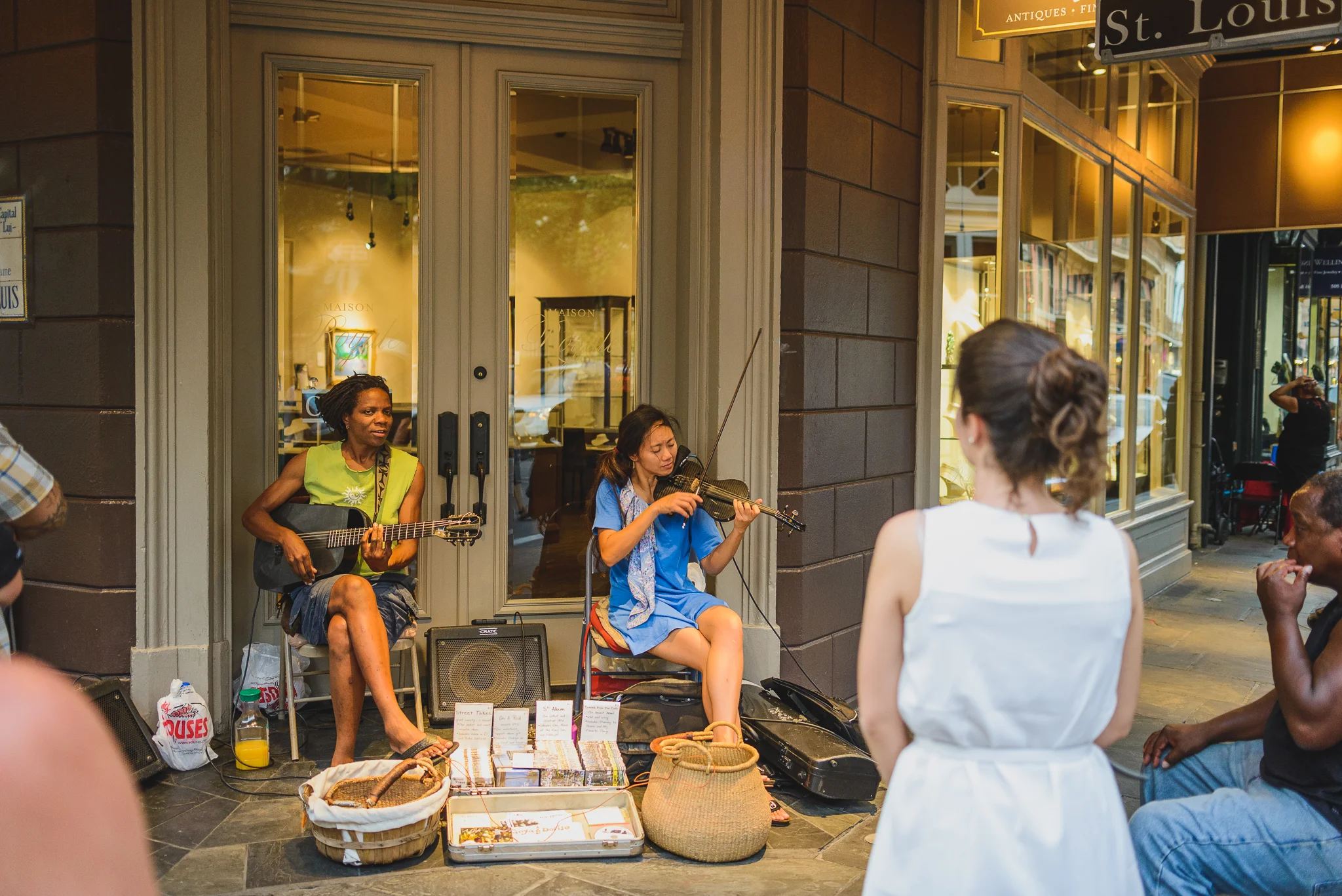 Musical performers in French Quarter