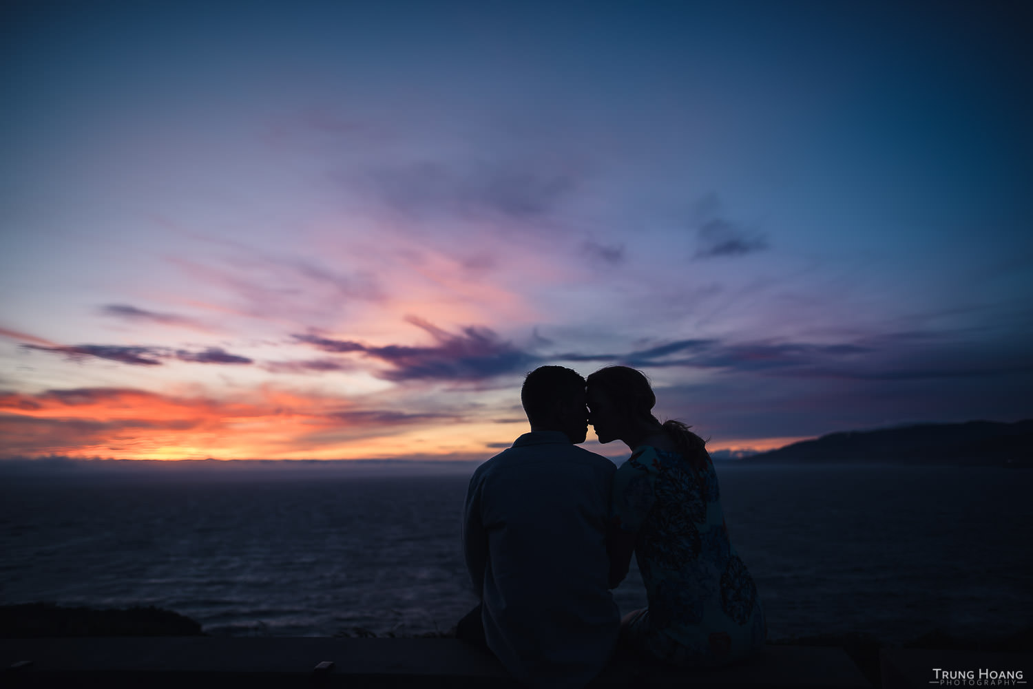 Romantic Sunset Couples Portrait