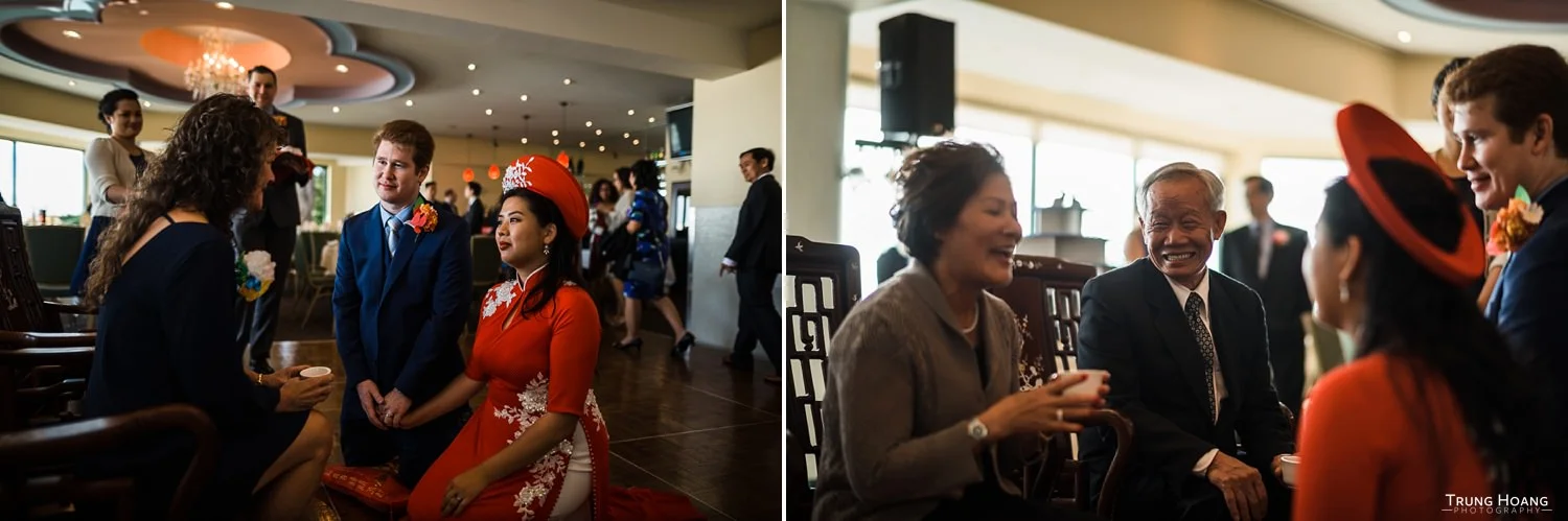 Bride in Ao Dai Vietnamese Wedding Photographer San Francisco