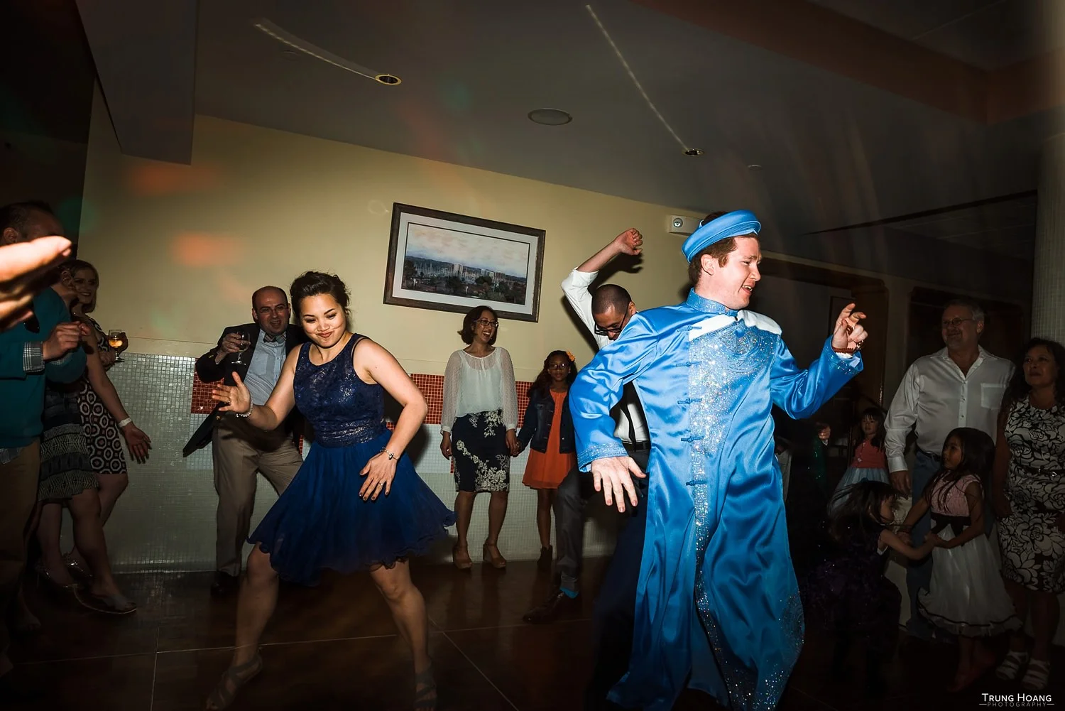 Groom Dancing at Wedding
