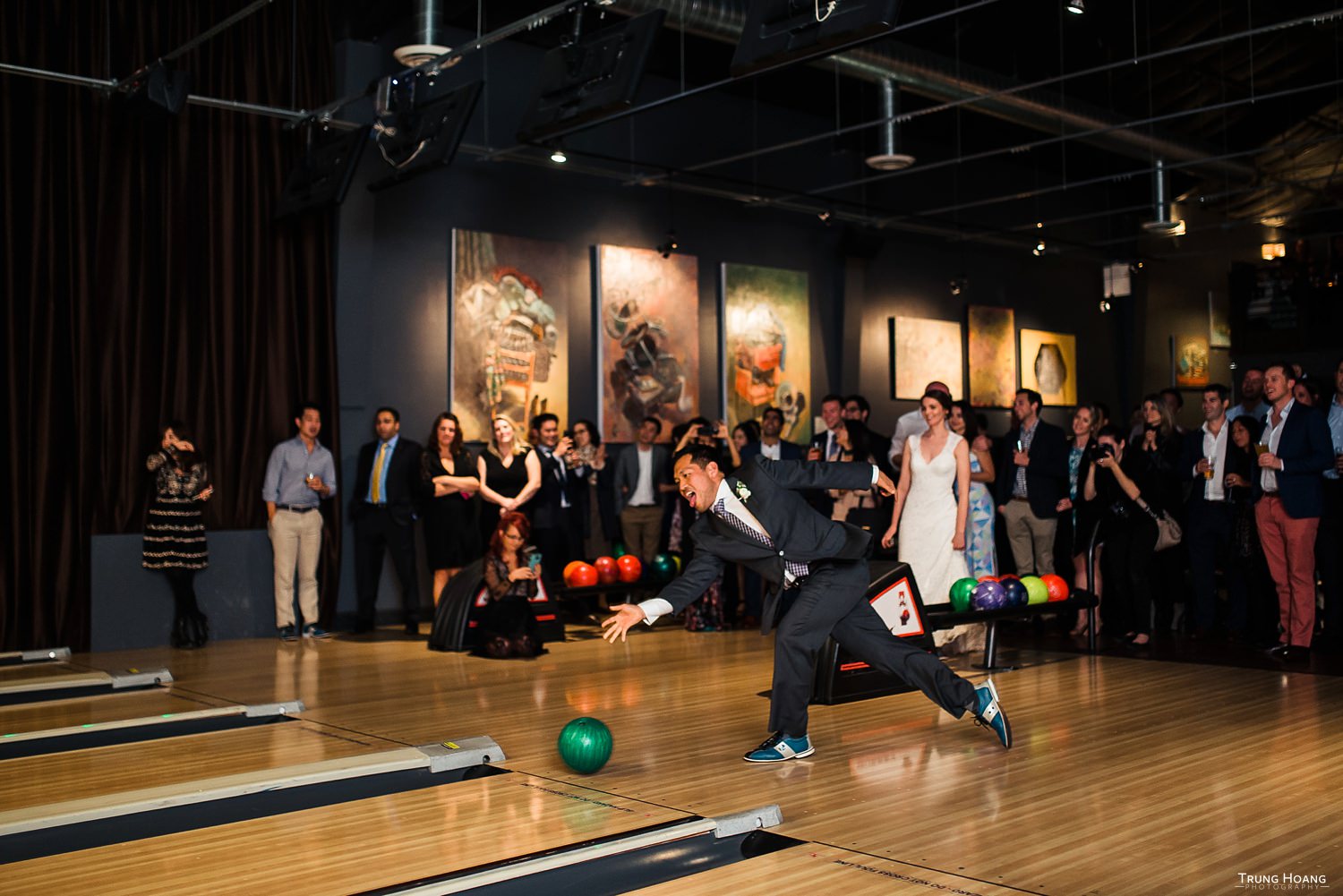 Bowling wedding reception