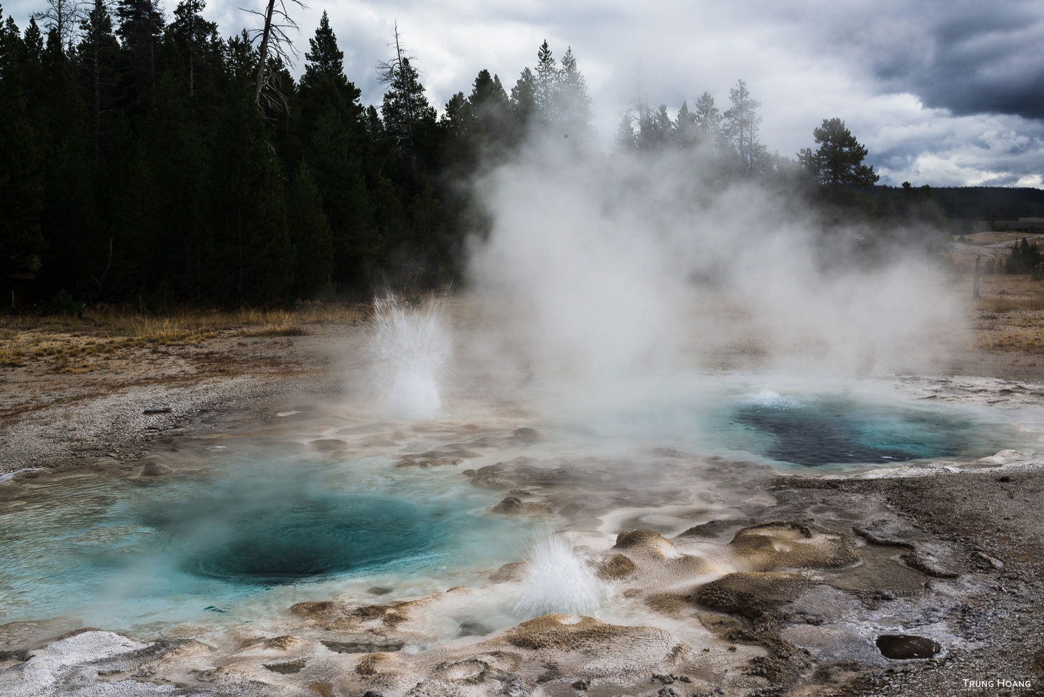 Spasmodic Geyser of Yellowstone's Upper Geyser Basin