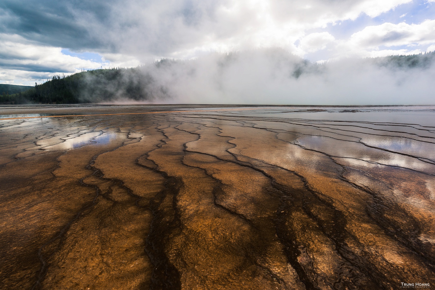 Textures of the Grand Prismatic Spring