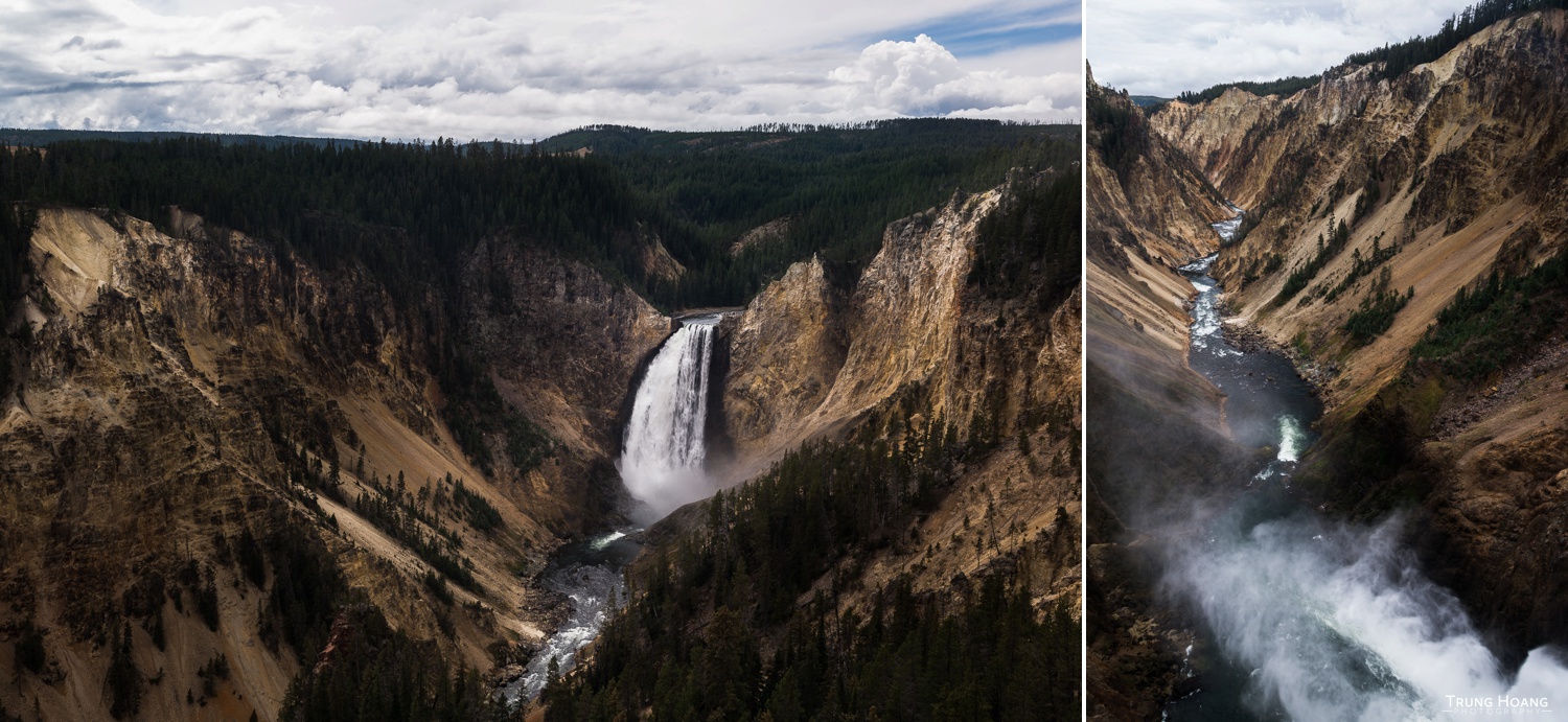 Lower Yellowstone Falls from Lookout Point