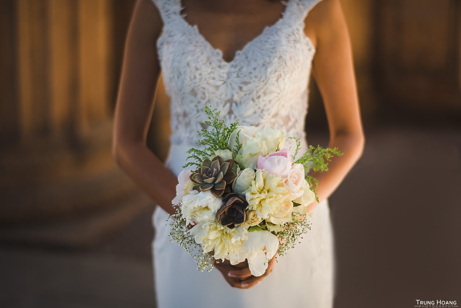 DIY Succulent Wedding Bouquet