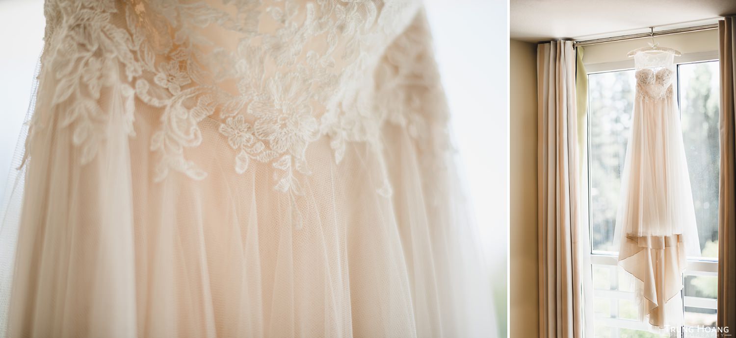 Wedding dress lace details