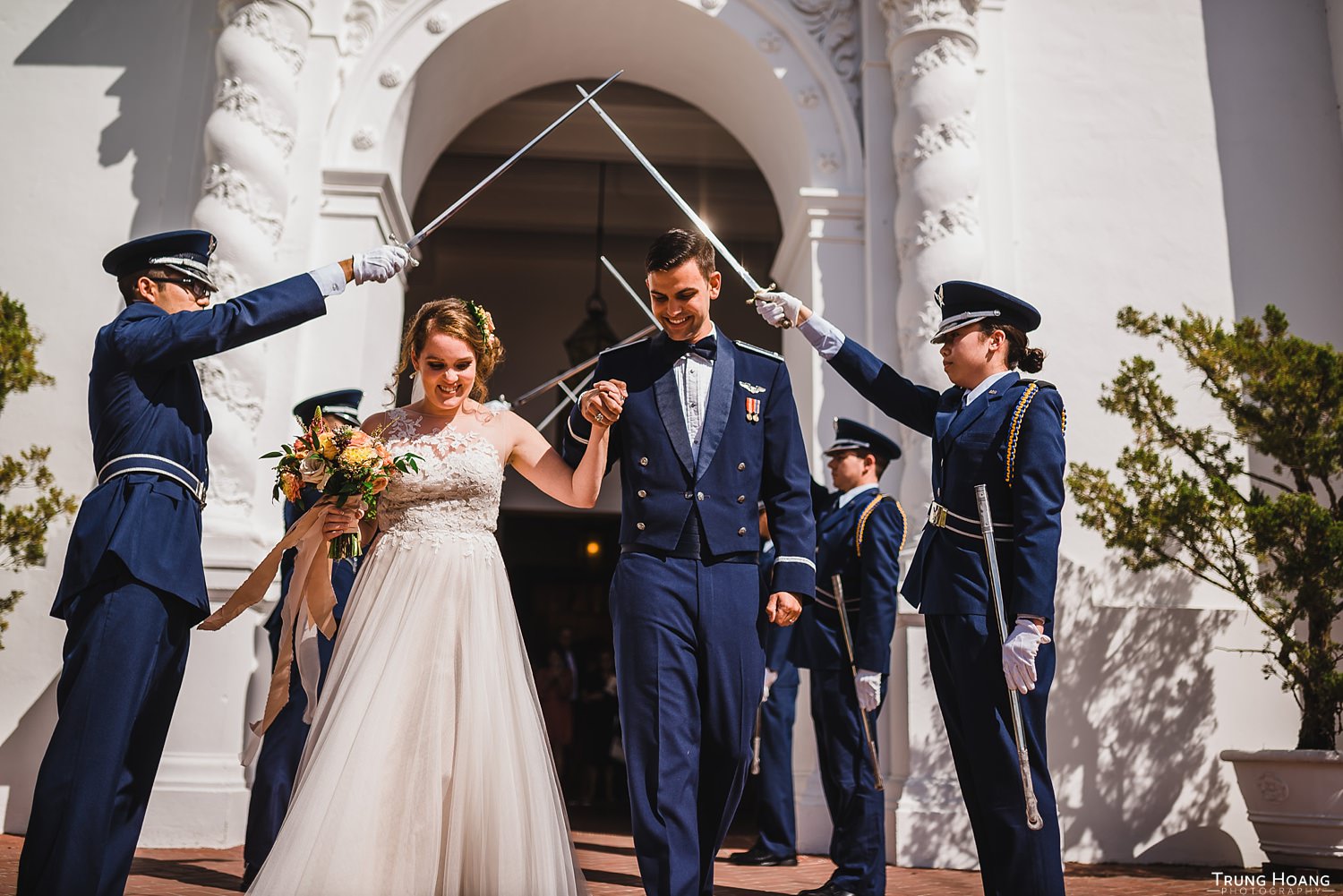 Air Force Wedding Saber Arch