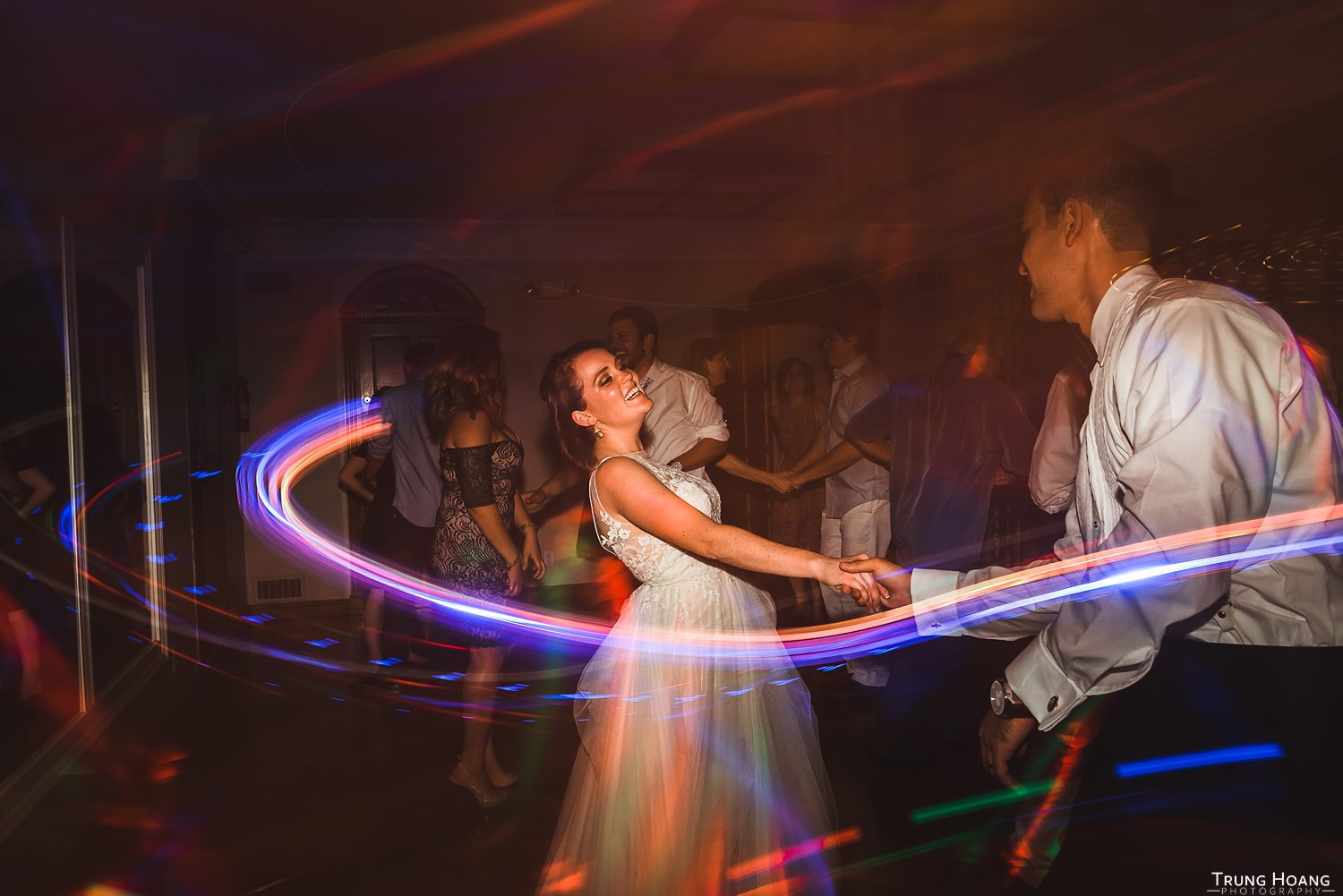 Shutter drag wedding dance floor