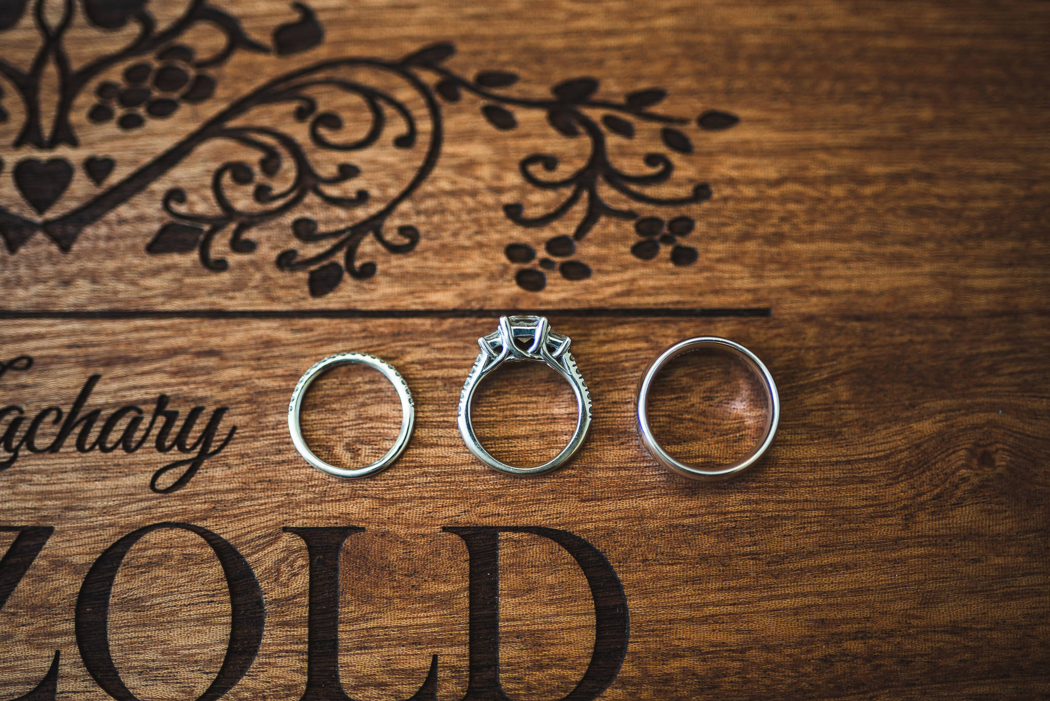 Flat lay Wedding Ring Photo