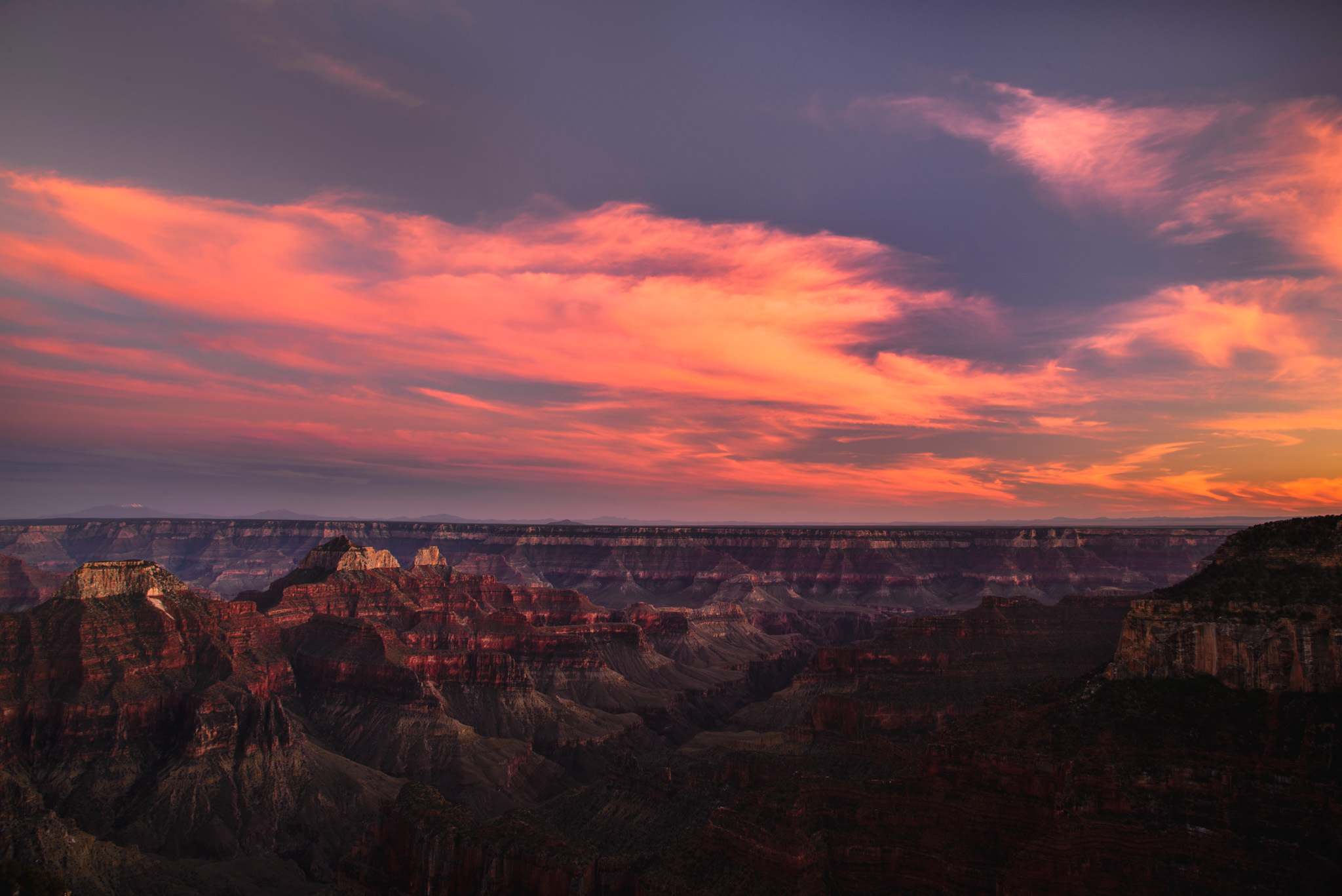 Colorful sunset at the North Rim, Grand Canyon Photo by Trung Hoang Photography (www.trunghoangphotography.com)