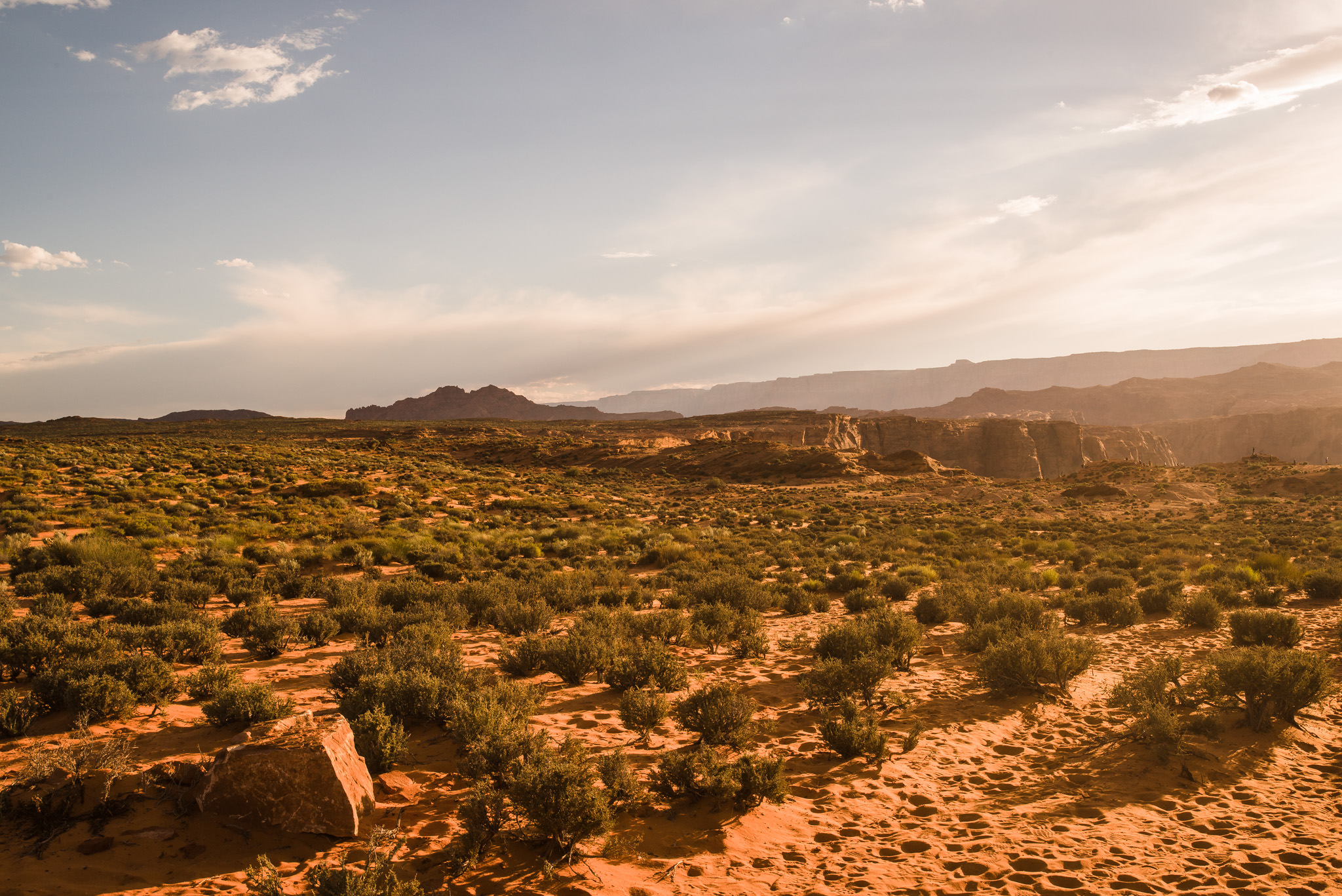 Desert landscape of Page, AZ