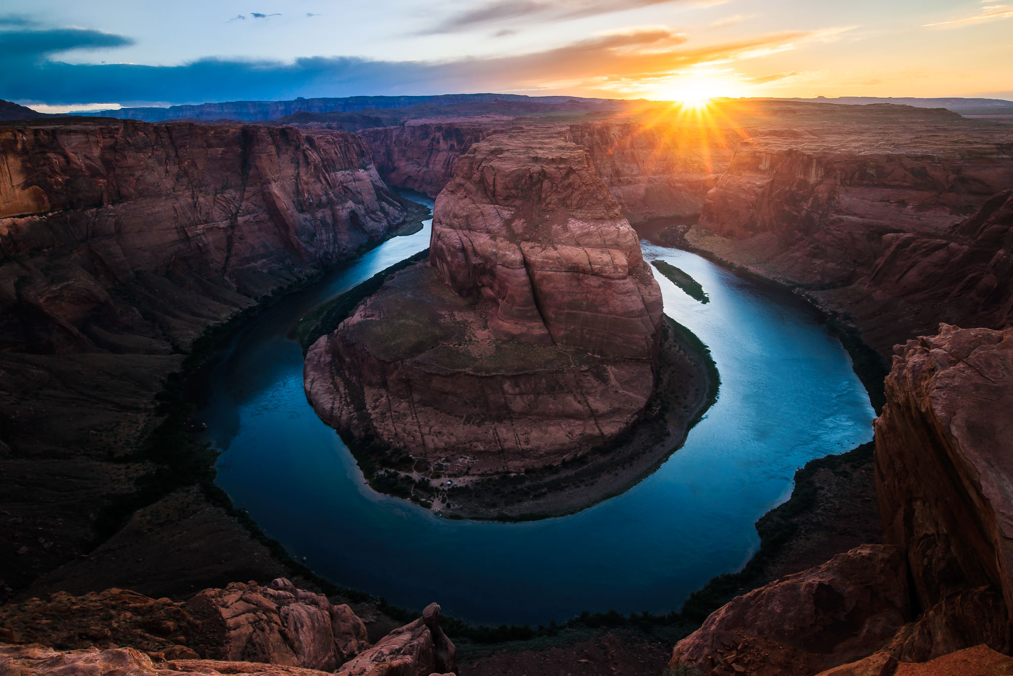 Sunset at Horseshoe Bend