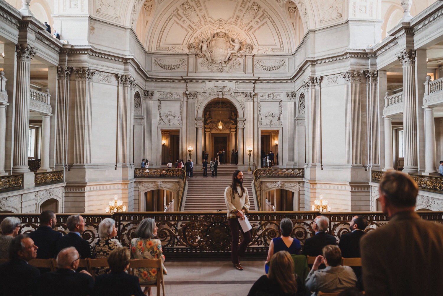 SF City Hall Mayor's Balcony Wedding