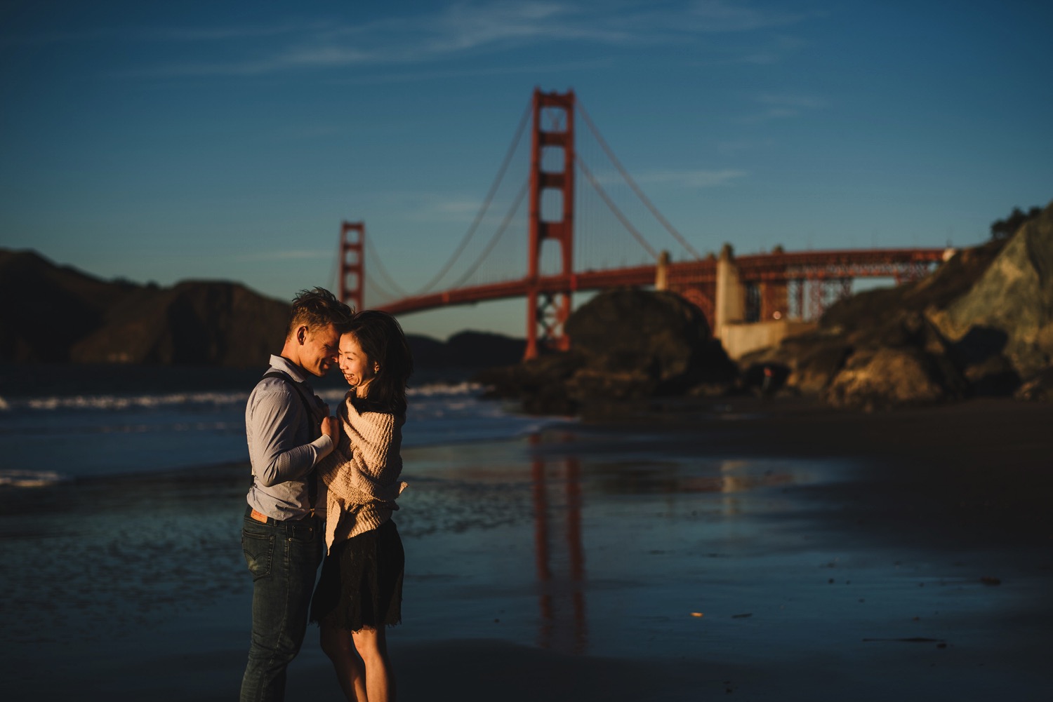 Golden Gate Bridge Engagement Photos