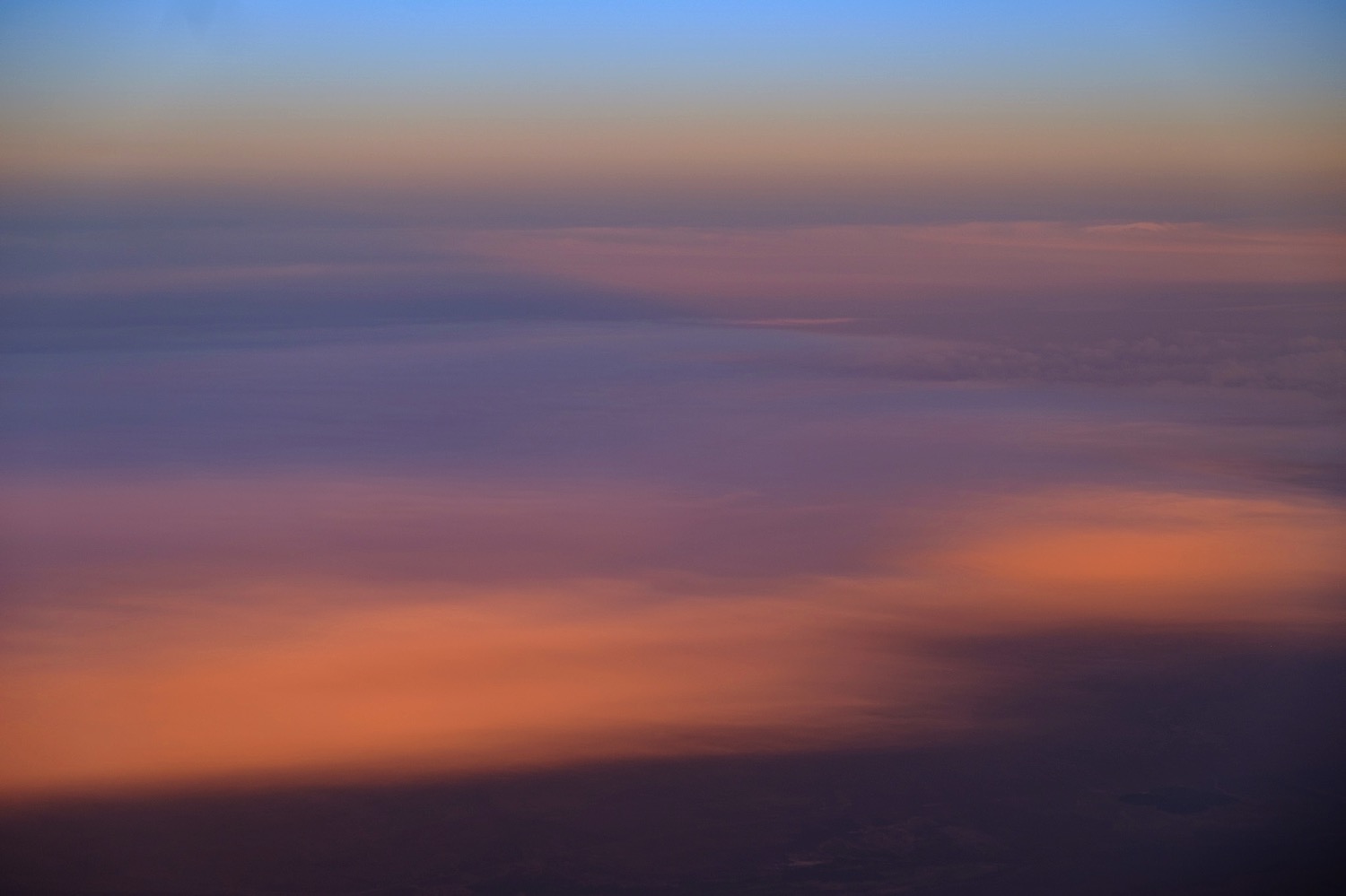 Sunset from an Airplane