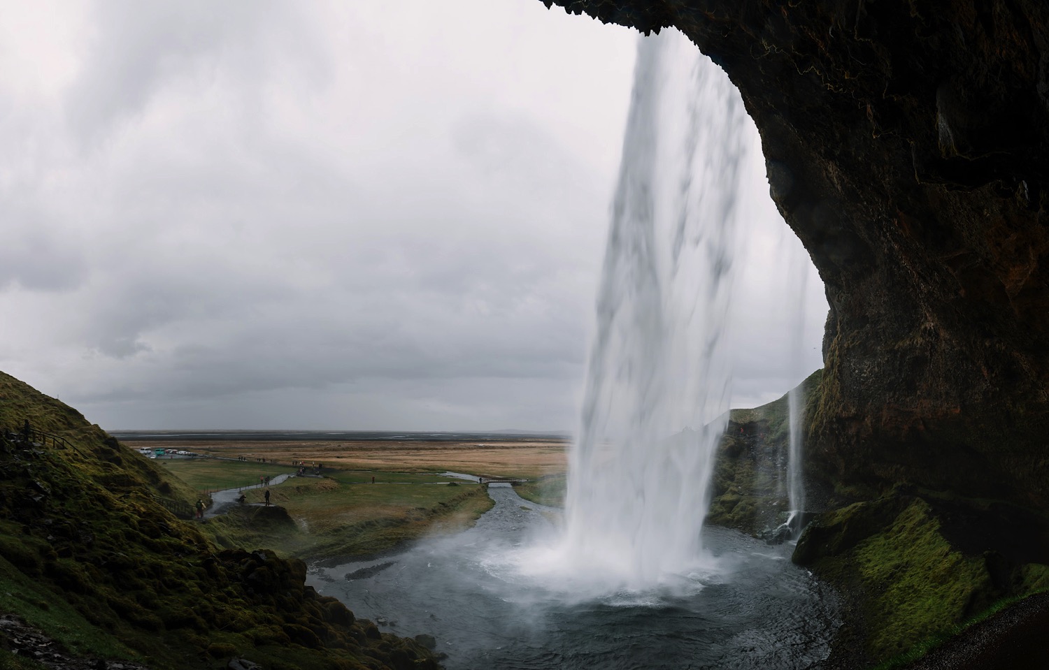 Behind Seljalandsfoss, Iceland