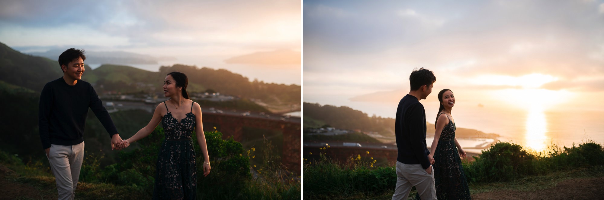 Marin Headlands Engagement Session // Alan + Thu - Photo by Trung Hoang Photography | www.trunghoangphotography.com | San Francisco Bay Area Wedding Photographer