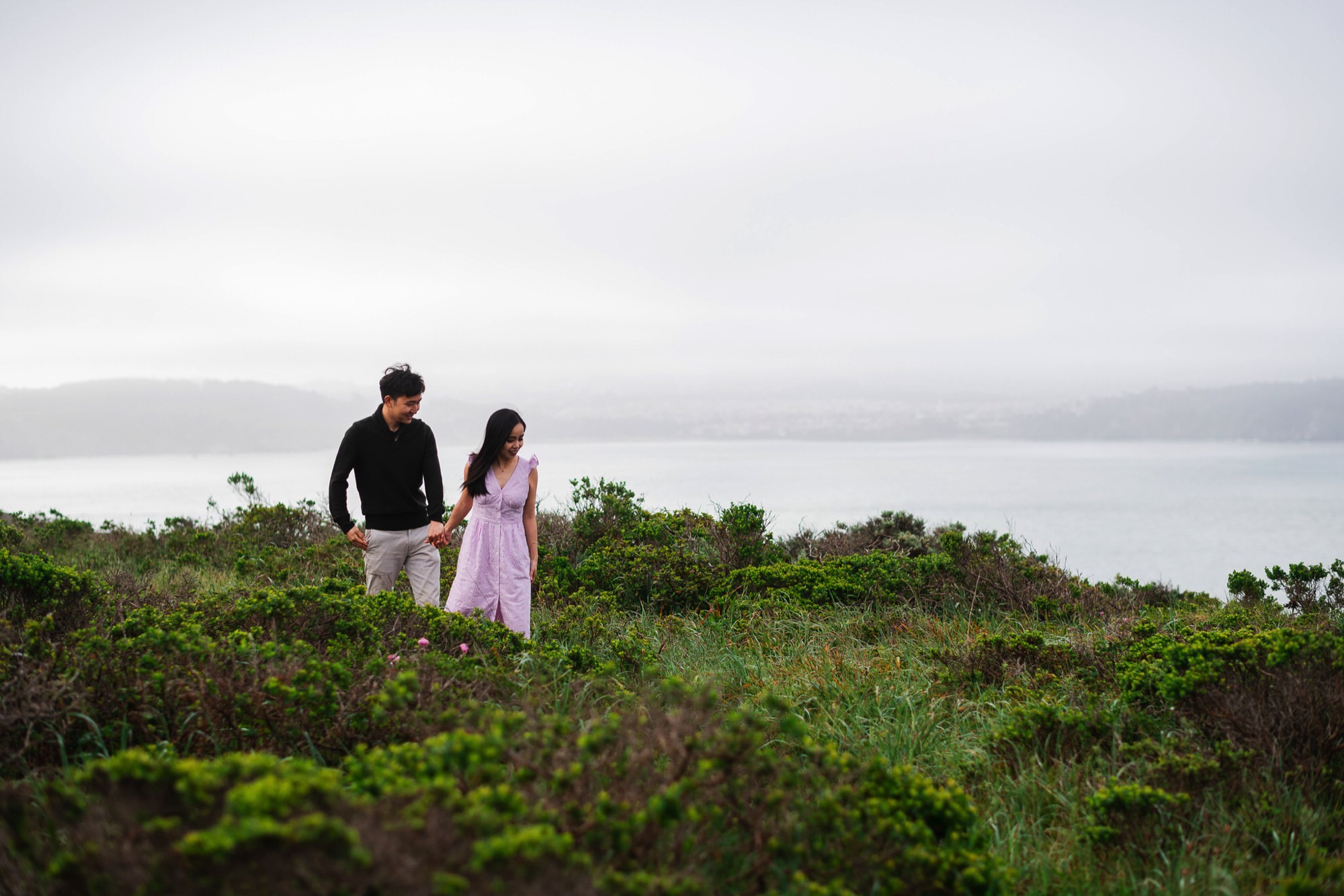 Marin Headlands Engagement Session // Alan + Thu - Photo by Trung Hoang Photography | www.trunghoangphotography.com | San Francisco Bay Area Wedding Photographer