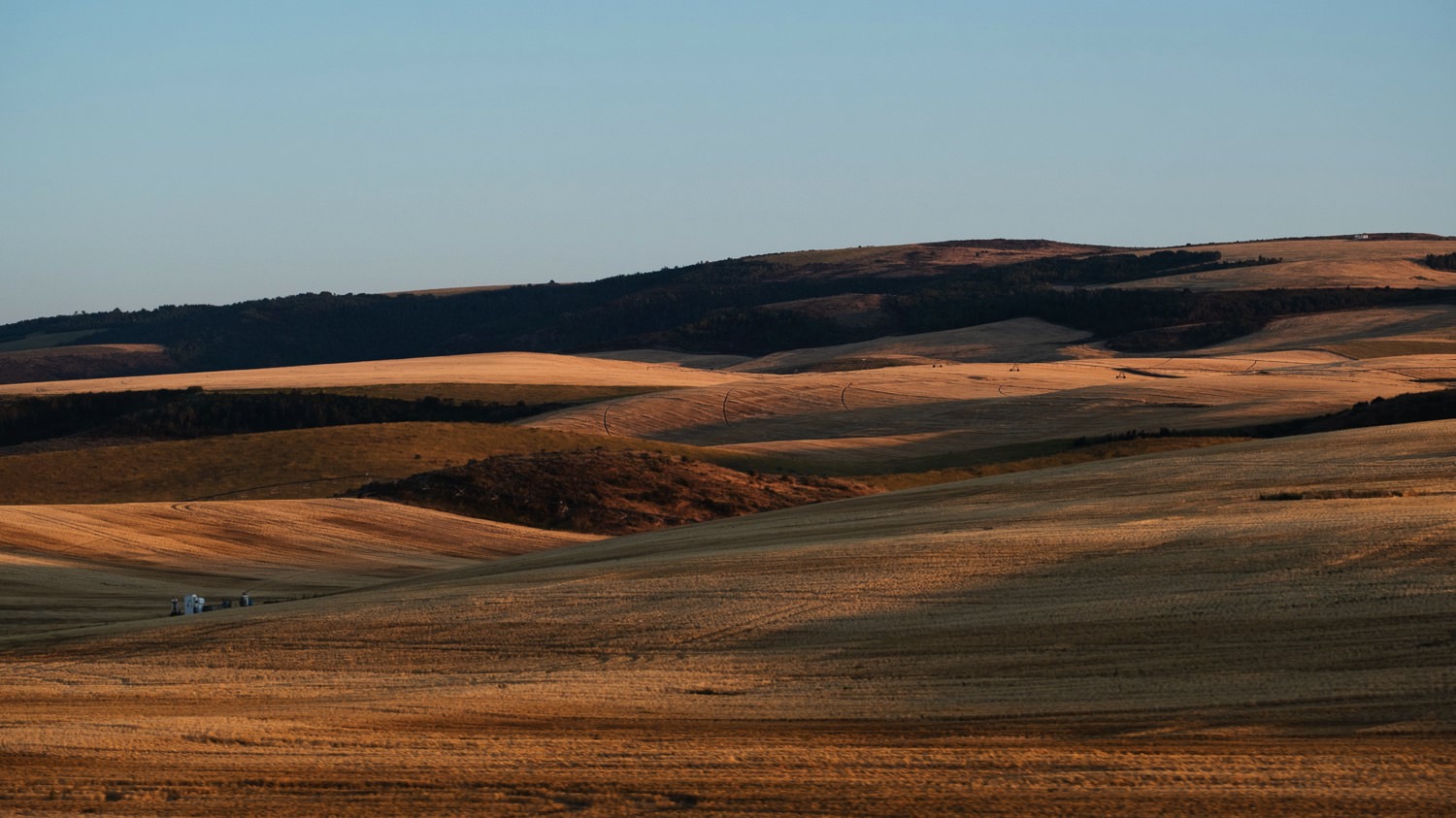 Farmlands east of the Tetons