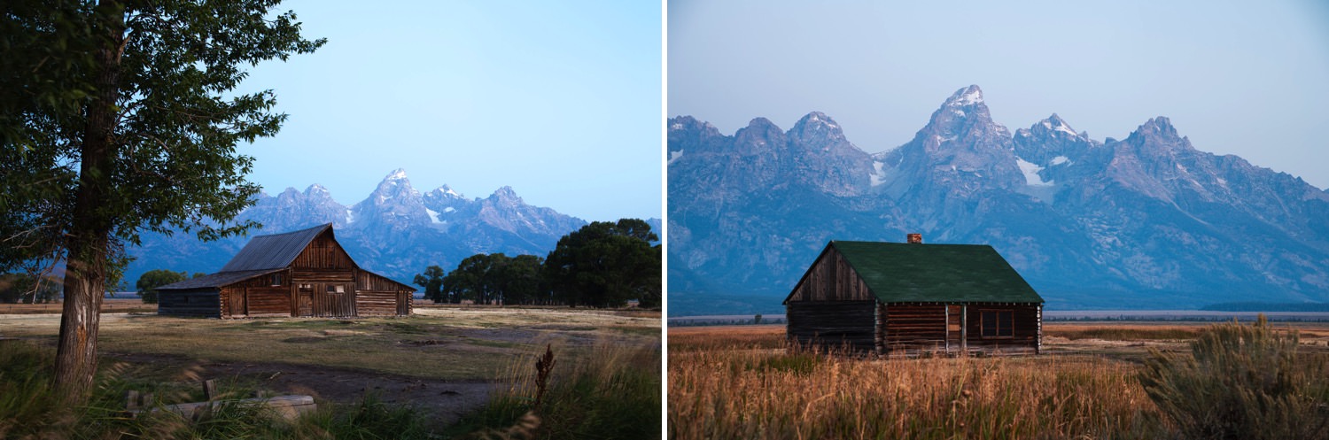 Dawn blue hour at Mormon Row