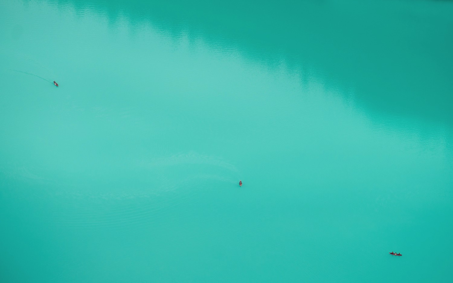 Kayaks on Lake Louise
