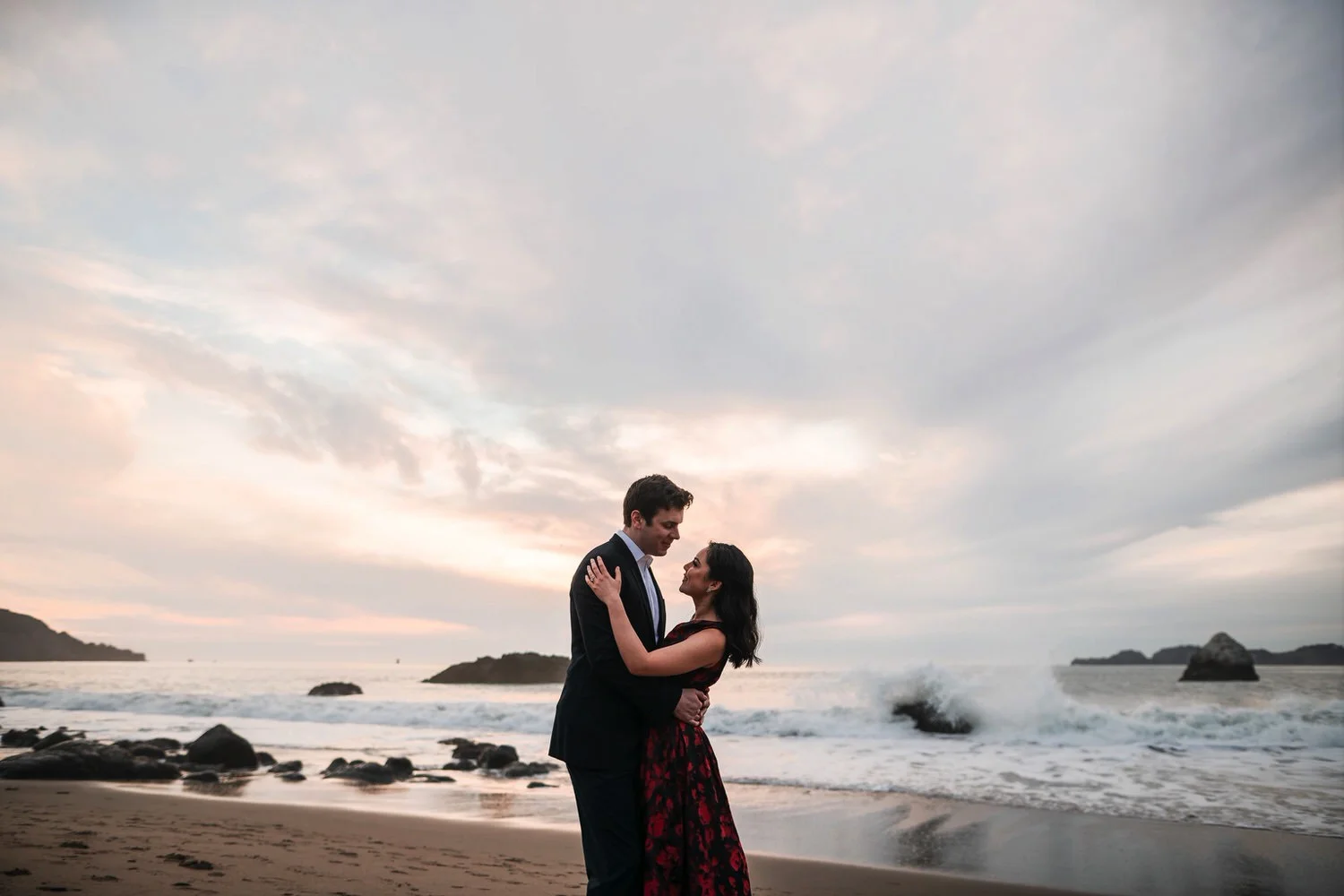 Bay Area Beach engagement photos