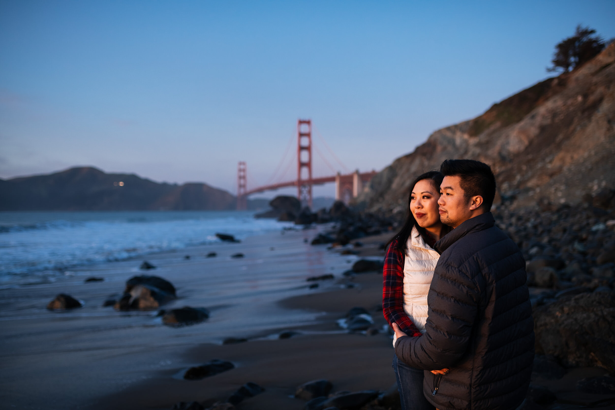 Marshall's Beach Engagement Photography