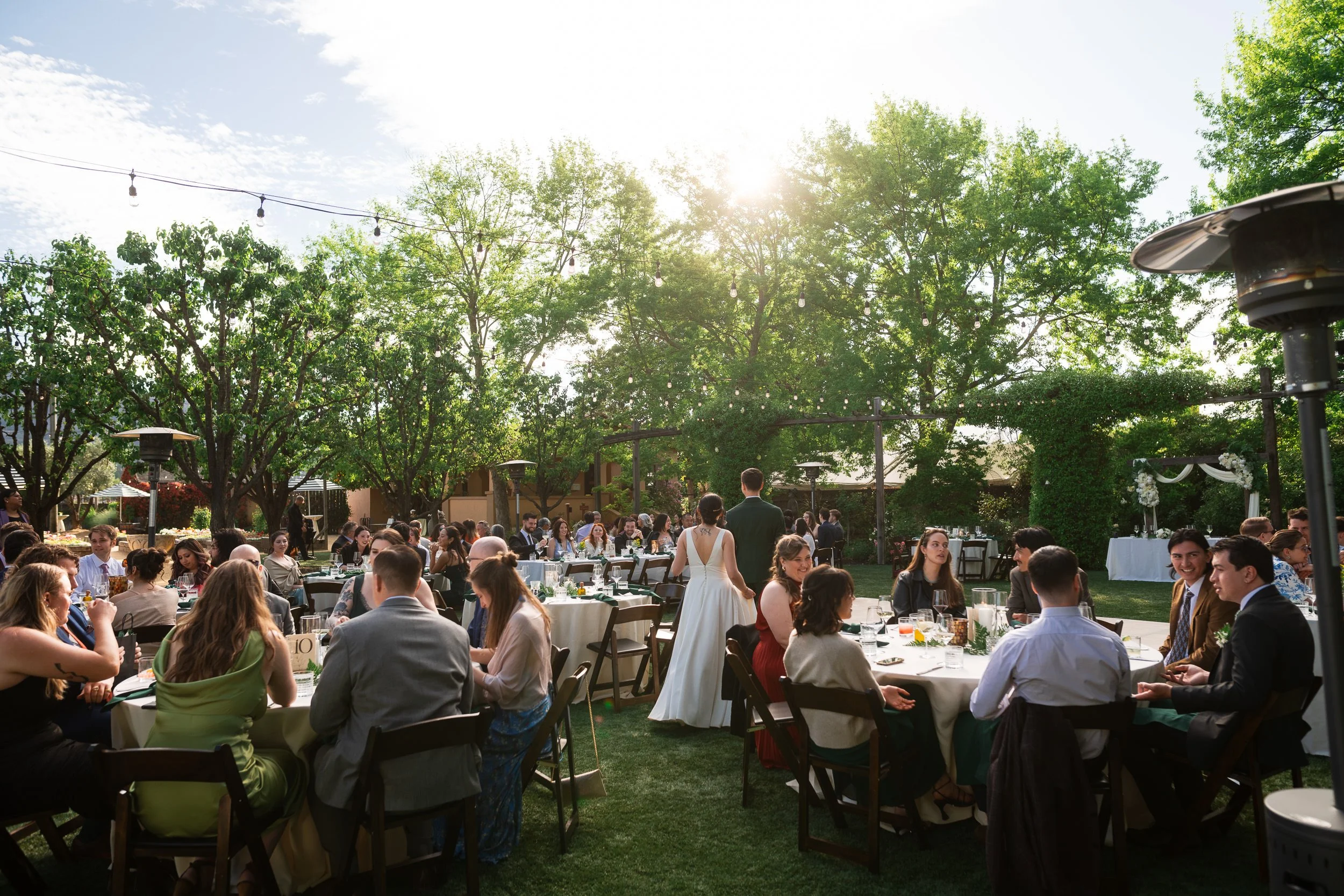 Dinner reception at Brindare, formerly Tre Posti, in St Helena
