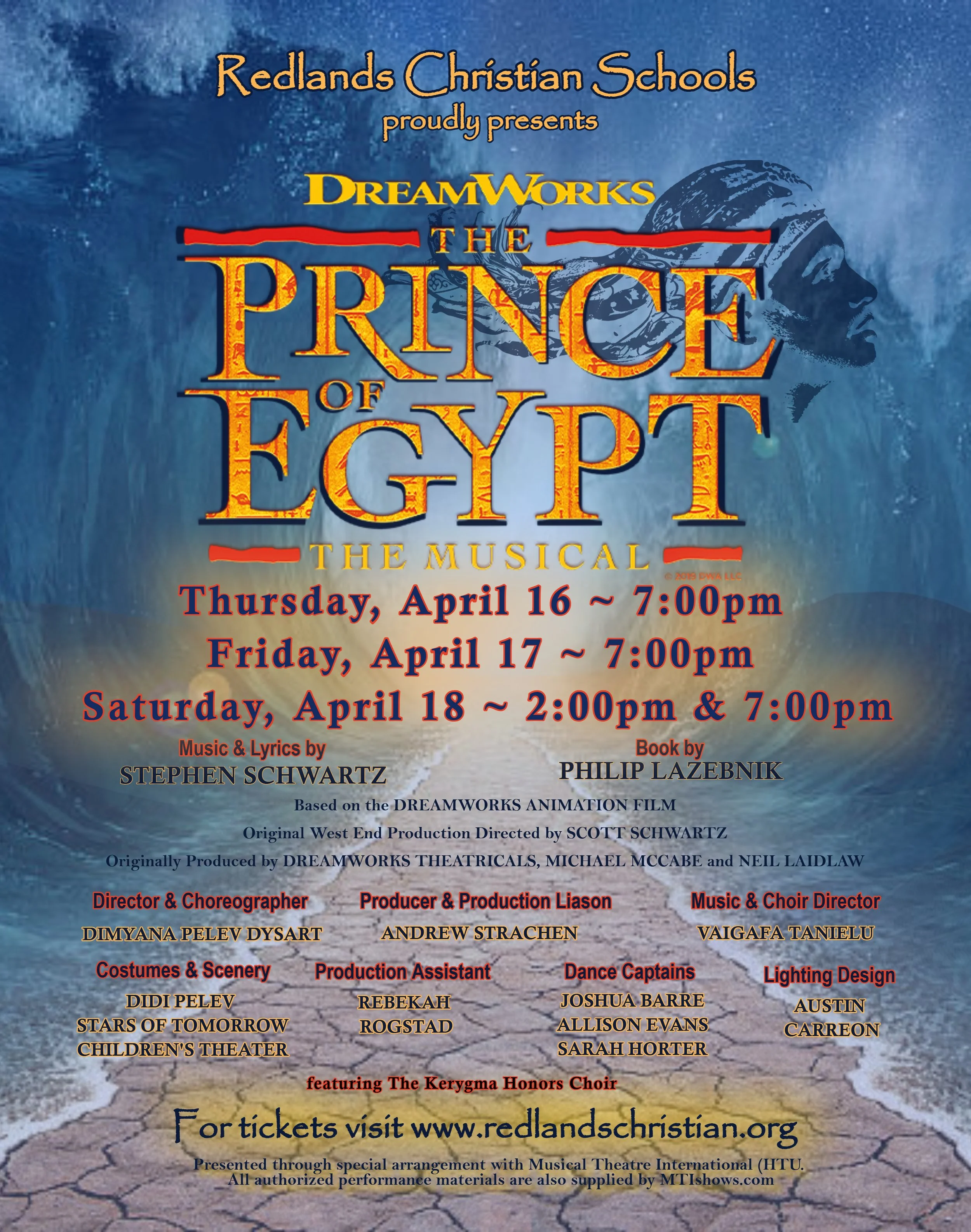 Prince of Egypt Flyer