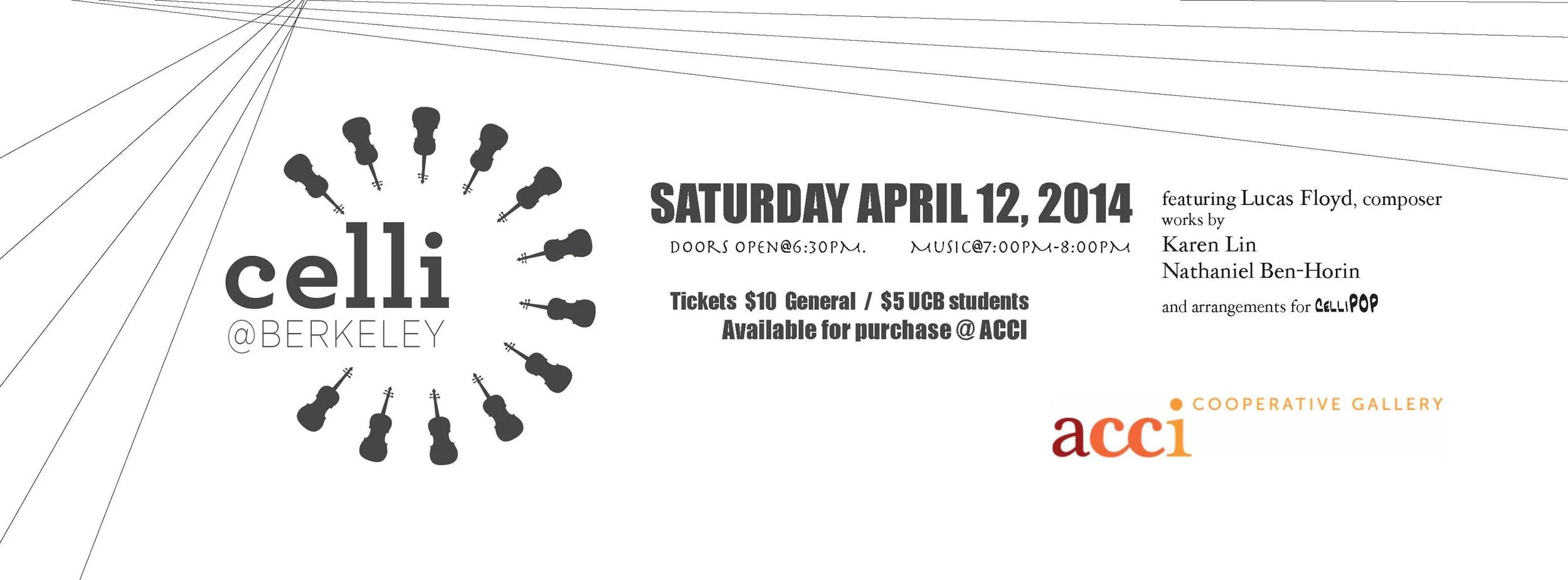 Celli@Berkeley plays Floyd, Lin, Ben-Horin & CelliPOP