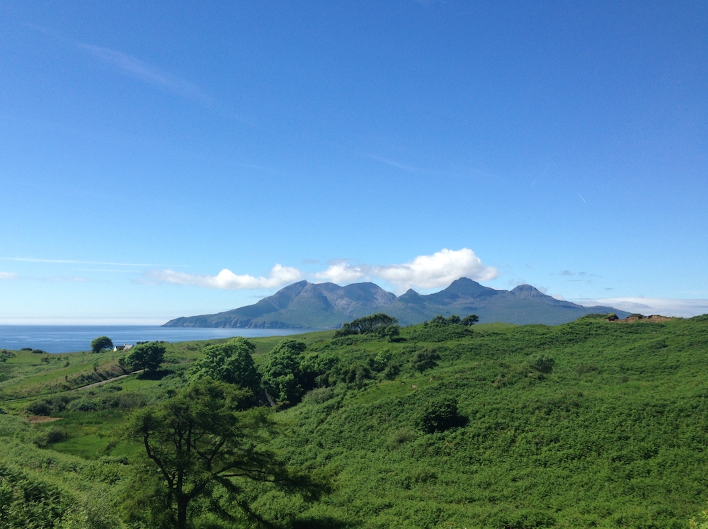 The Isle of Rum from Sweeney's Bothy