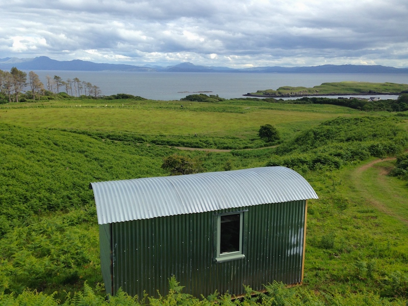 View from Hamish's Hut to the mainland