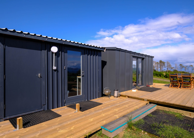 The bathroom and kitchen are in a building just behind the Shed.
