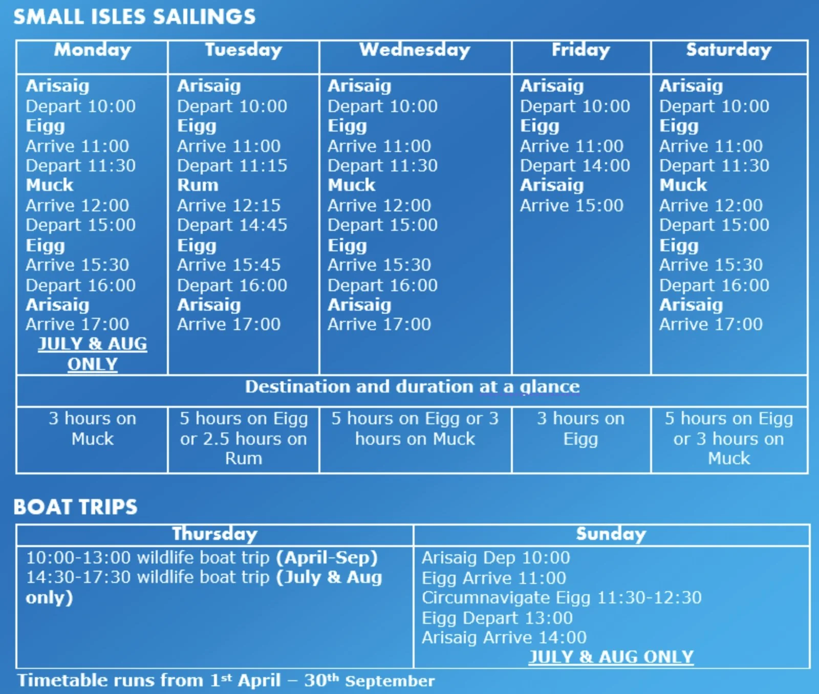 Calmac Ferries Timetable 2023 | Plan your summer 2022 adventure here – QJPL