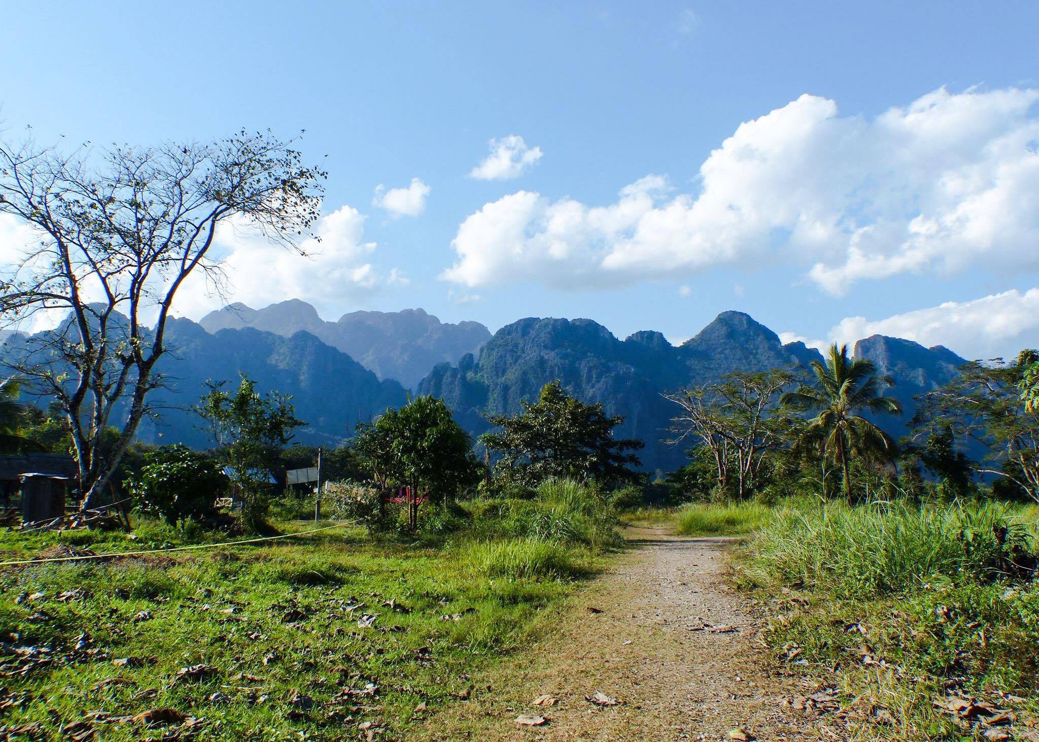 Biking to Blue Lagoon and Tham Phu Kham Cave in Vang Vieng