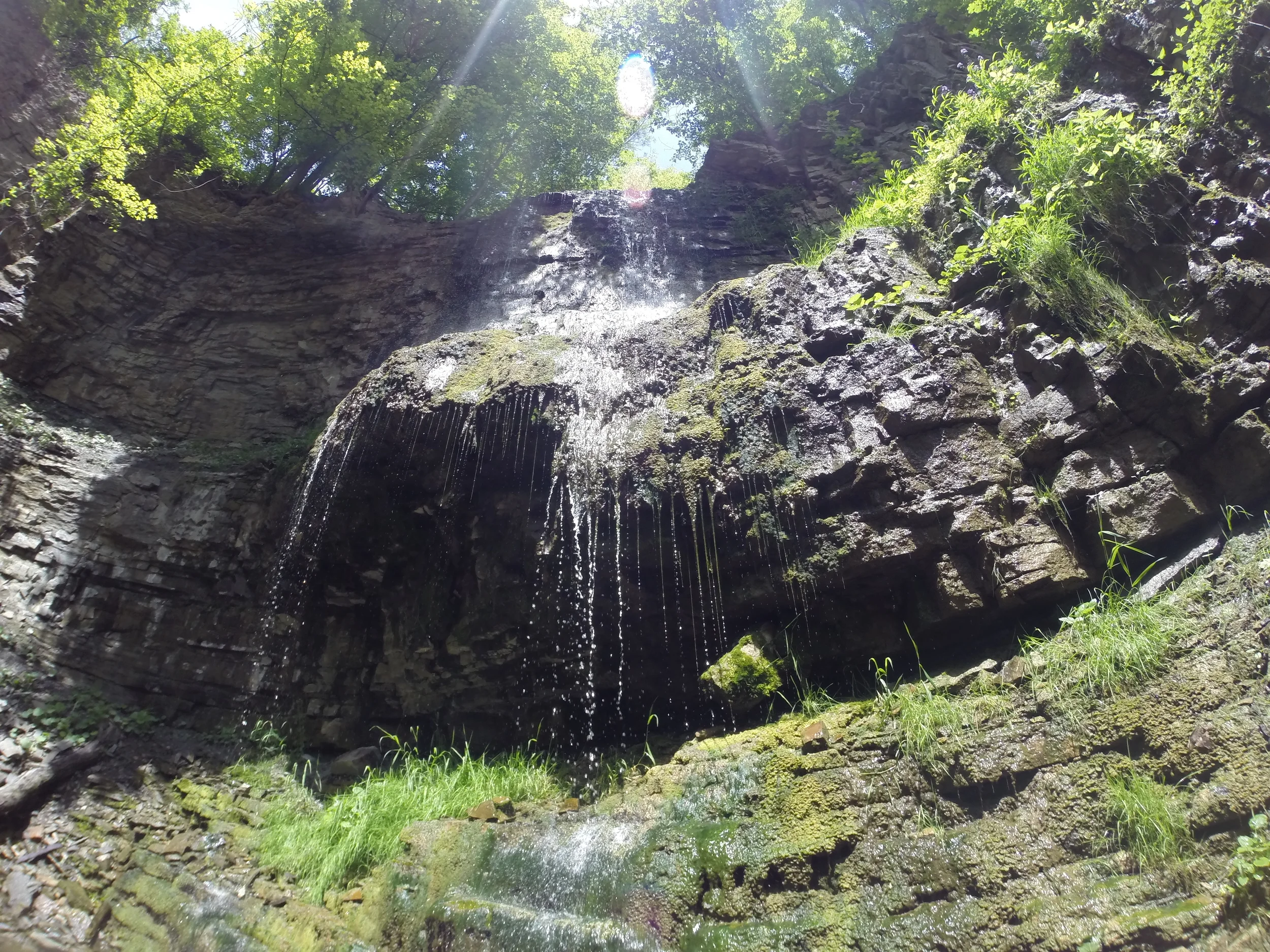 Upper, Middle and Lower Sydenham Falls in Hamilton