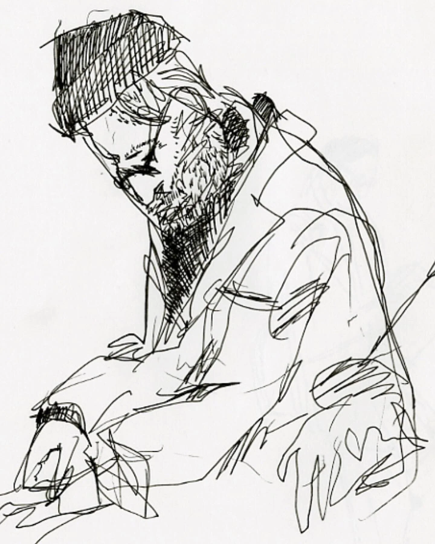 #sketchbook 2004-5 #sketch #drawing #nyc #subwaysketch