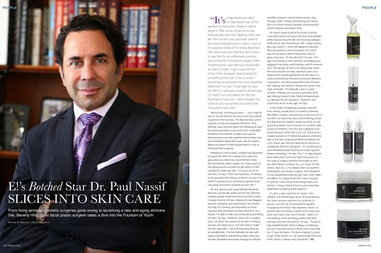 E!'s Botched Star Dr. Paul Nassif Slices into Skin Care