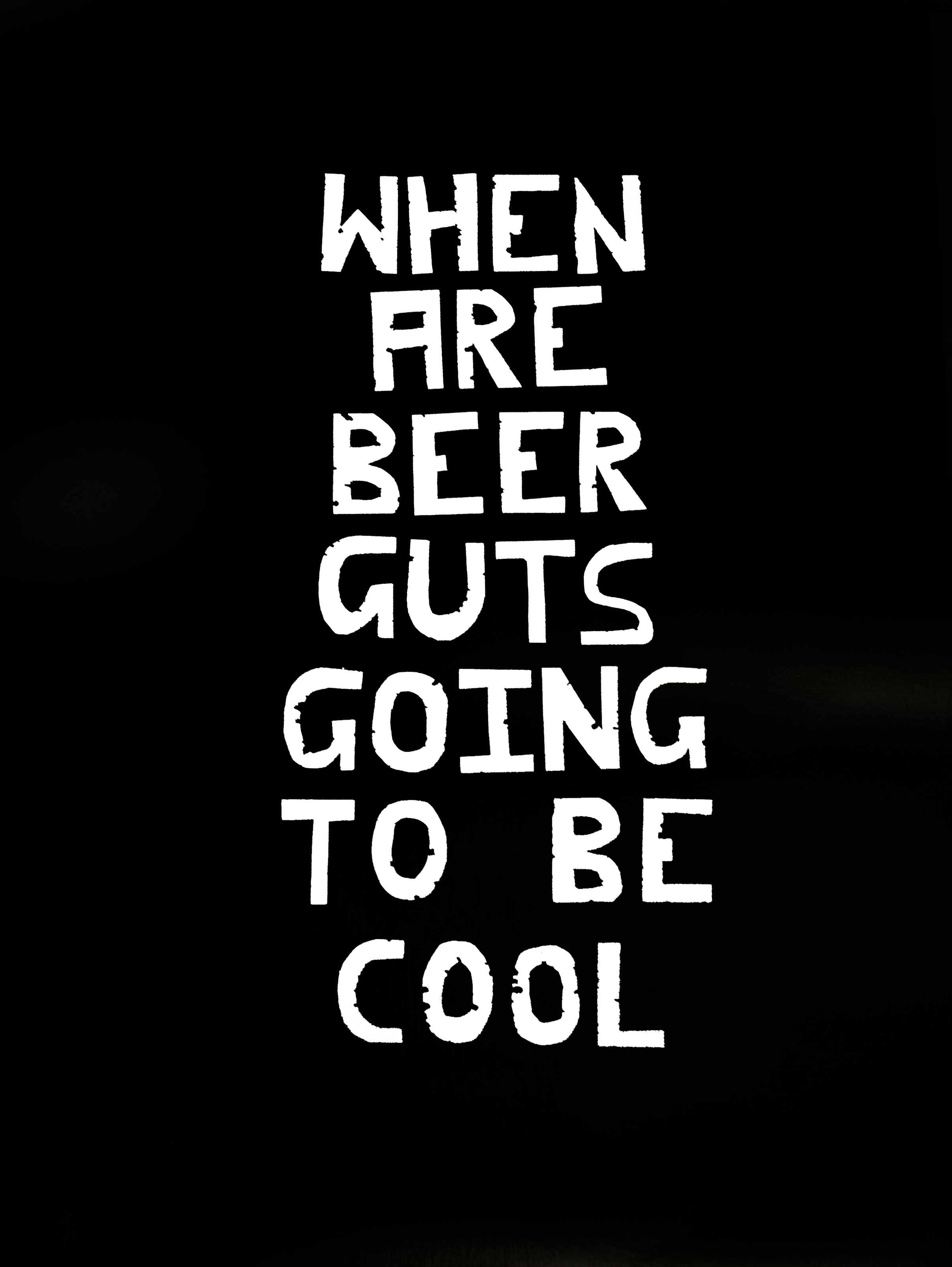 When are Beer Guts Going to Be Cool