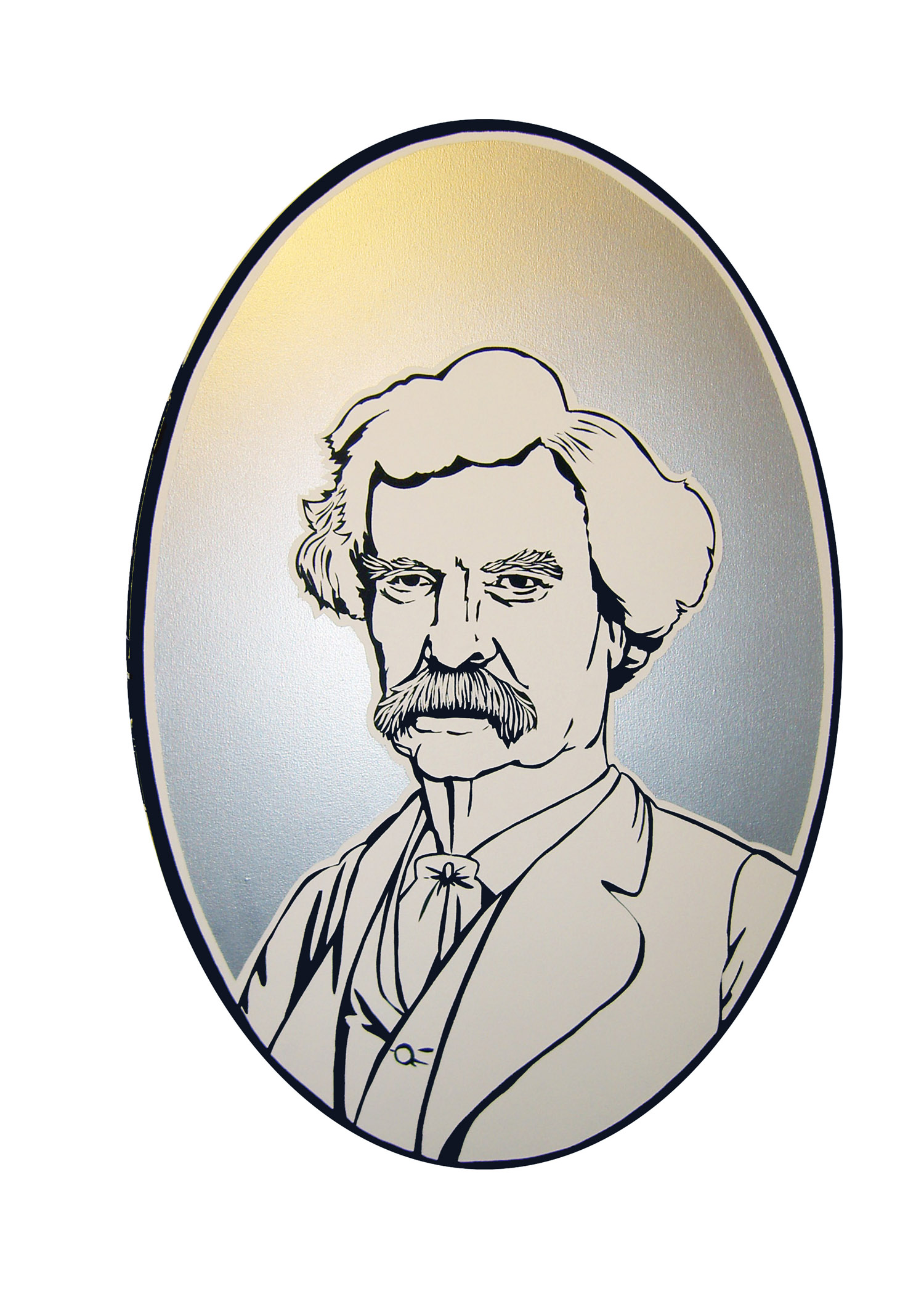  "Twain", house and metallic paint on canvas - Percent for Art PS169 2009 46"x30" 